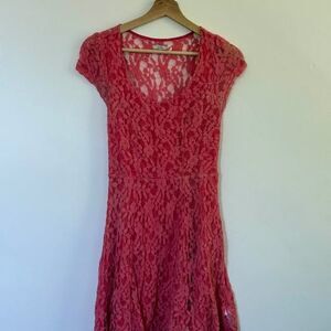 Kimchi Blue / Urban Outfitters Pink Lace Dress - Small